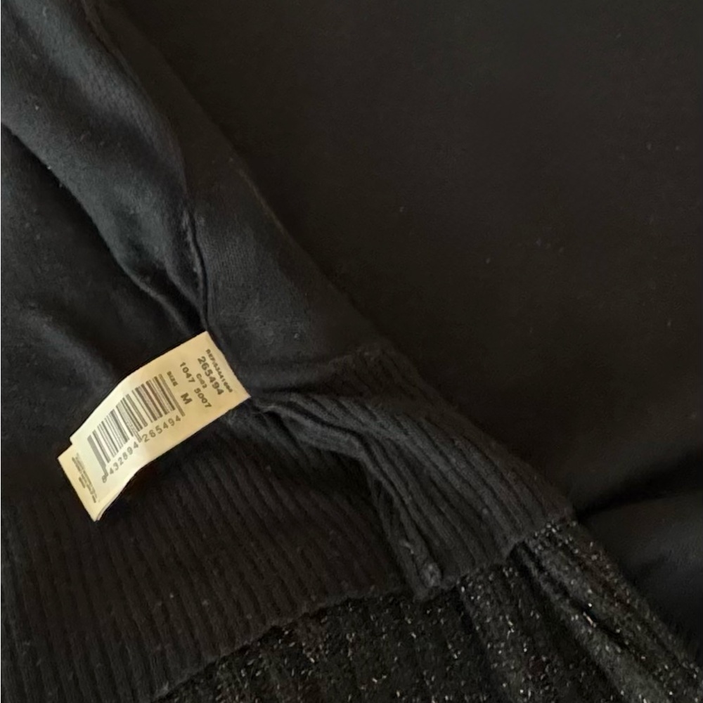 🛍️SALE🛍️ Mango Vintage Knitted Black&Copper Sparkle Dress w/Fringed Satin Scarf - Picture 14 of 15